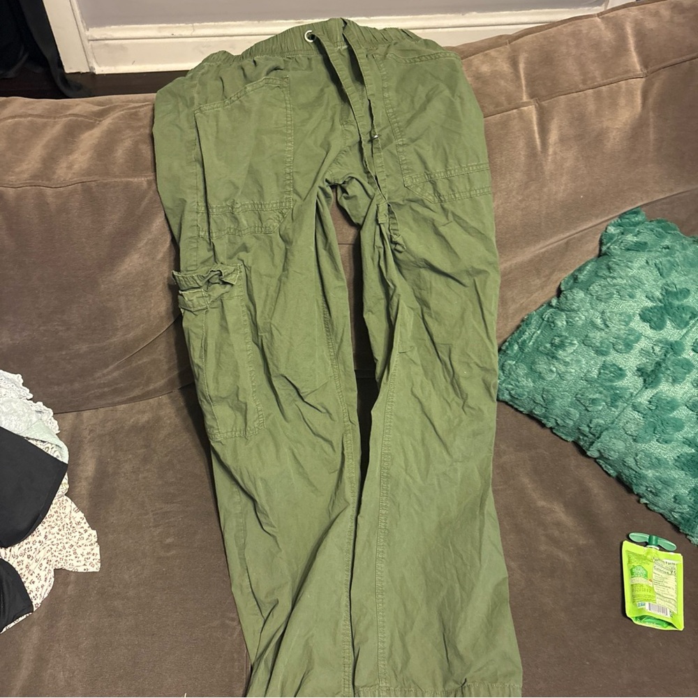 Aerie Olive Green Relaxed Pants